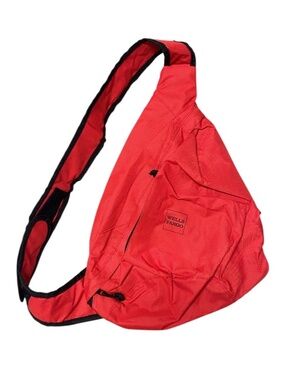 Y2K Style Wells Fargo Red Body Bag